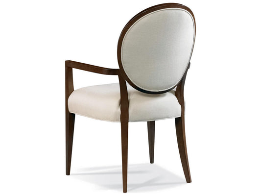 Stratos Upholstered Katie Oval Back Arm Dining Chair