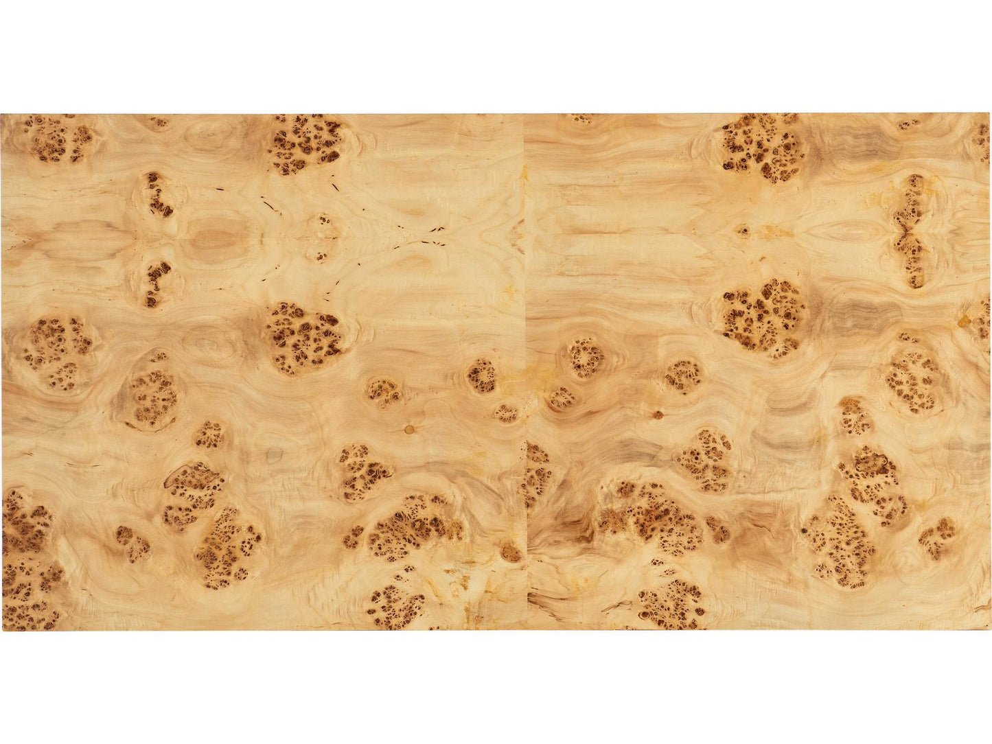Auberon Rectangle Wood Coffee Table with Natural Burl Finish