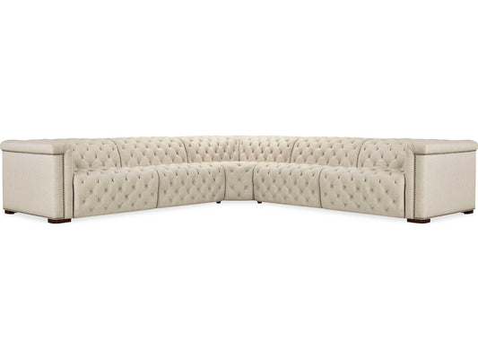 Ss Beige Faux Leather Sectional Sofa