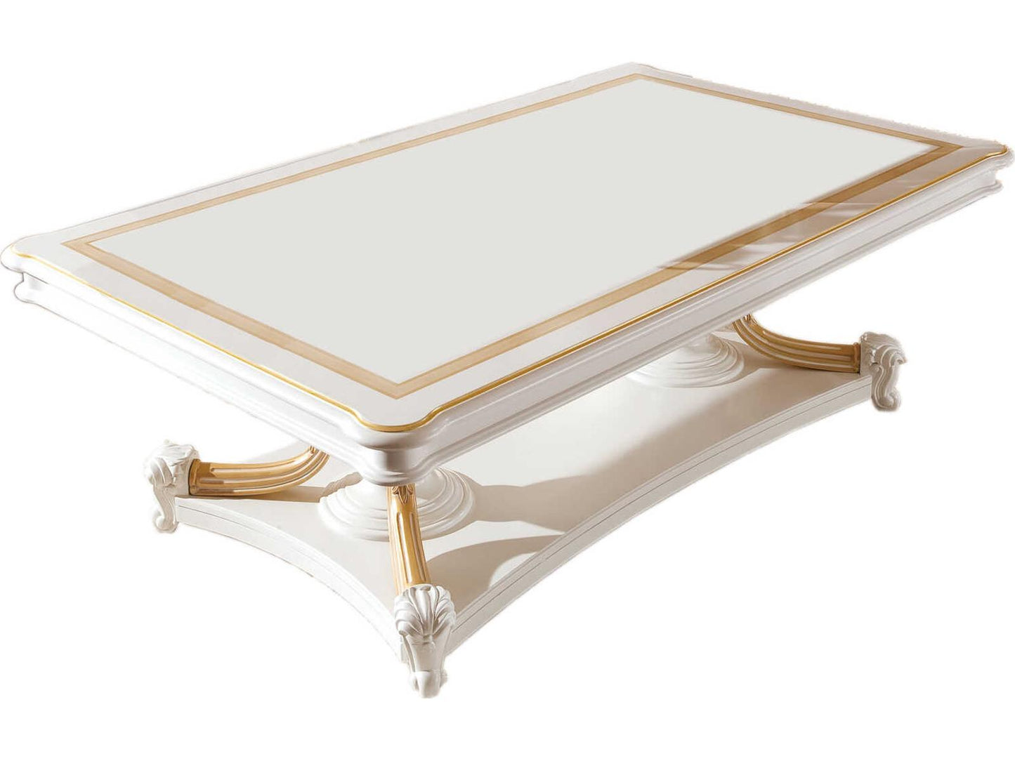 E-62 Rectangular Wood Coffee Table in Walnut