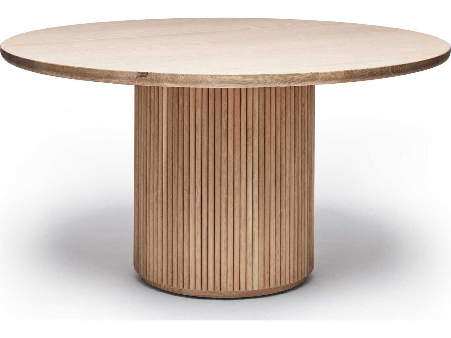 Laurel 60-Inch Round Dining Table in Saddle Oak