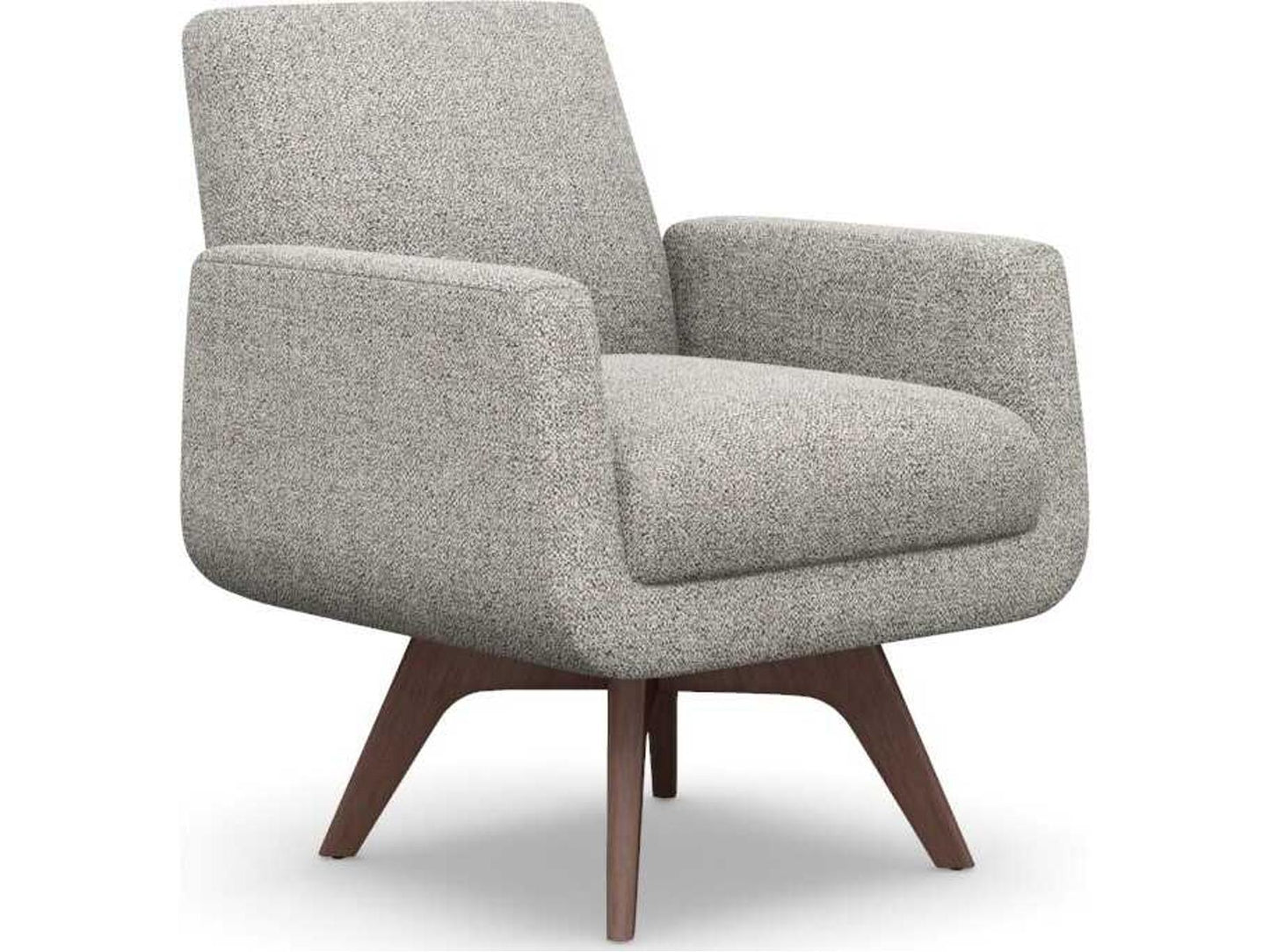 Landon Gray Accent Chair with Hardwood Base