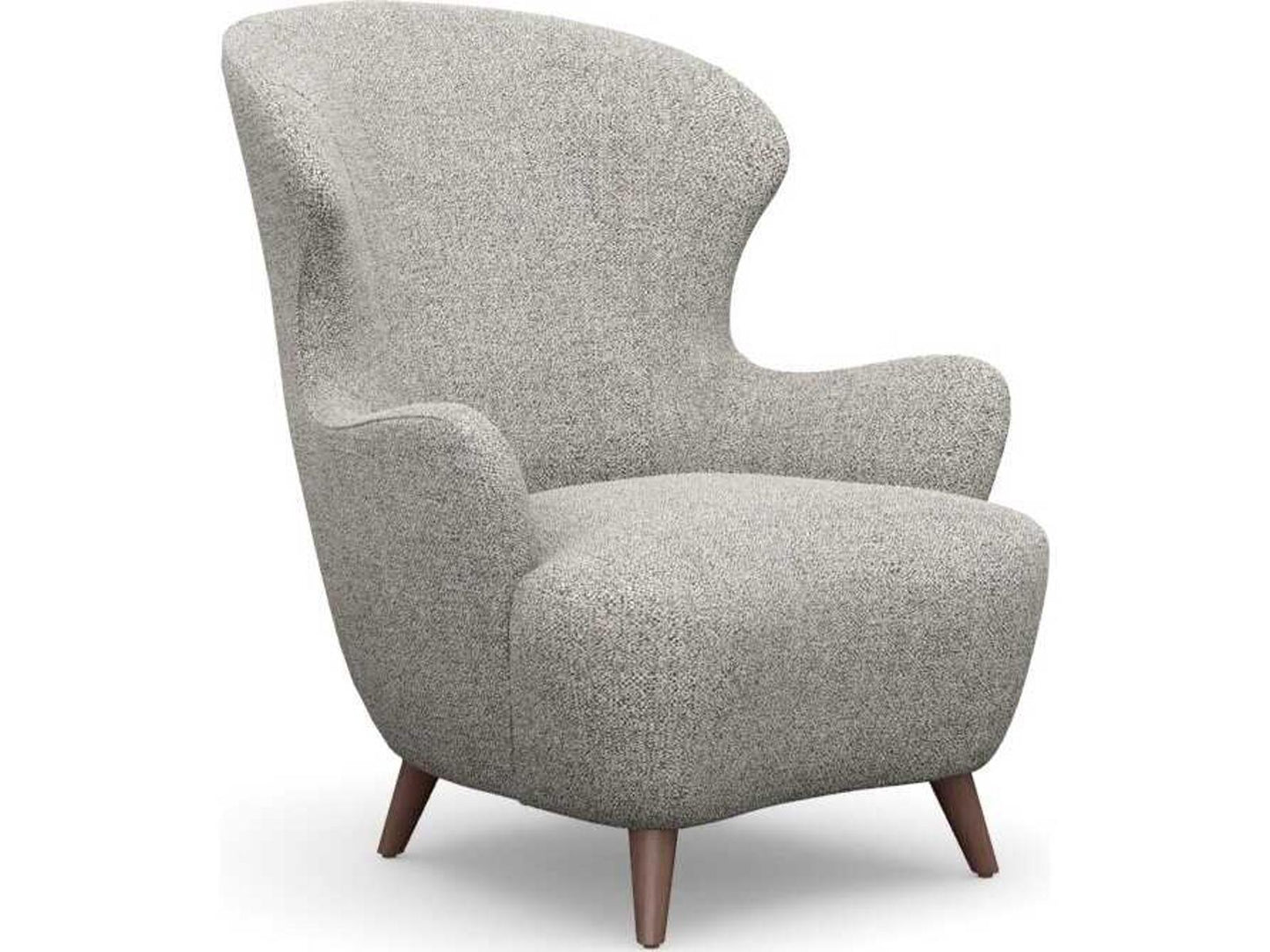 Ollie Accent Chair in Gray Loma Weave Fabric