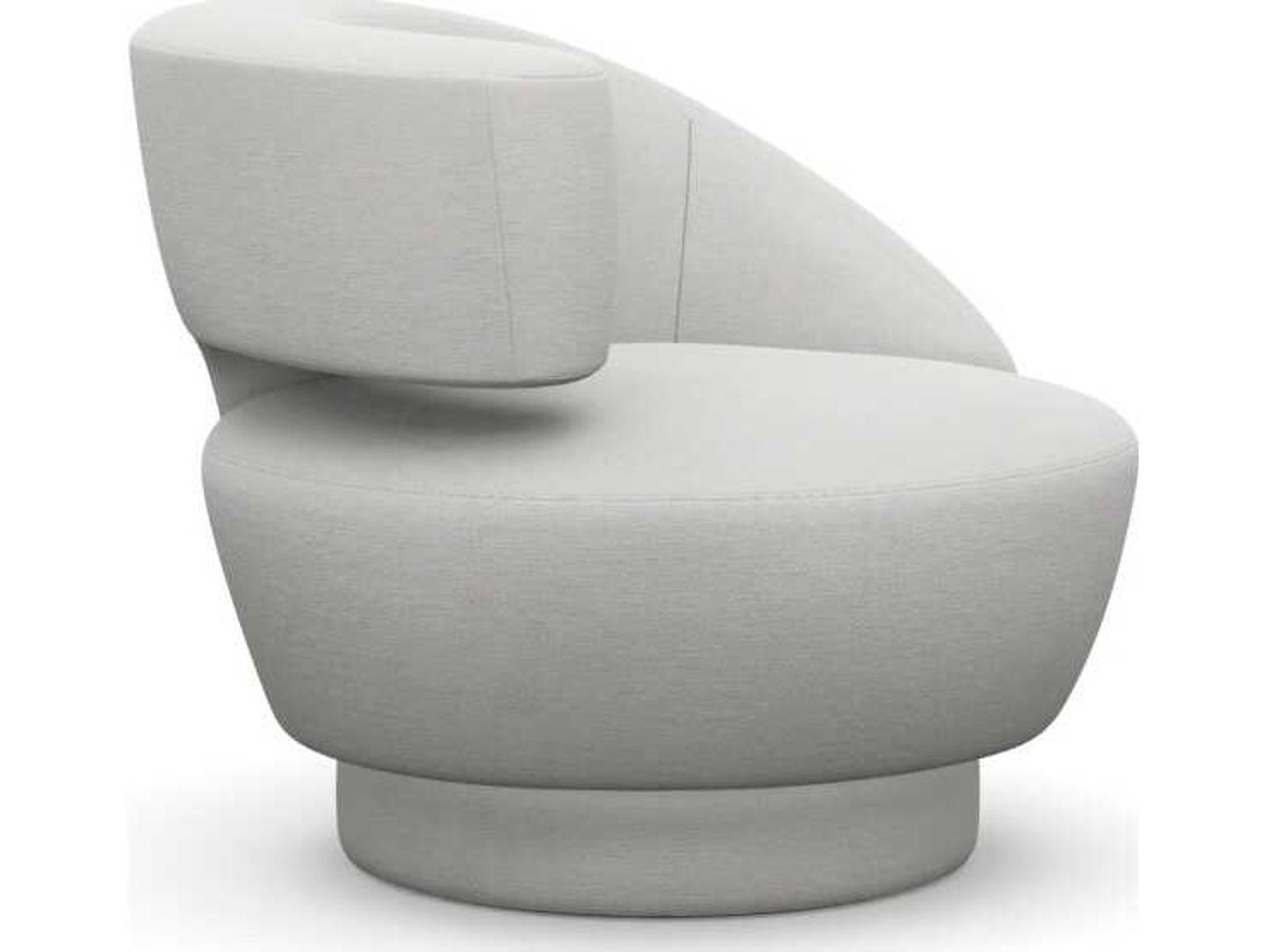 Arabella Swivel Accent Chair in Cream Upholstery
