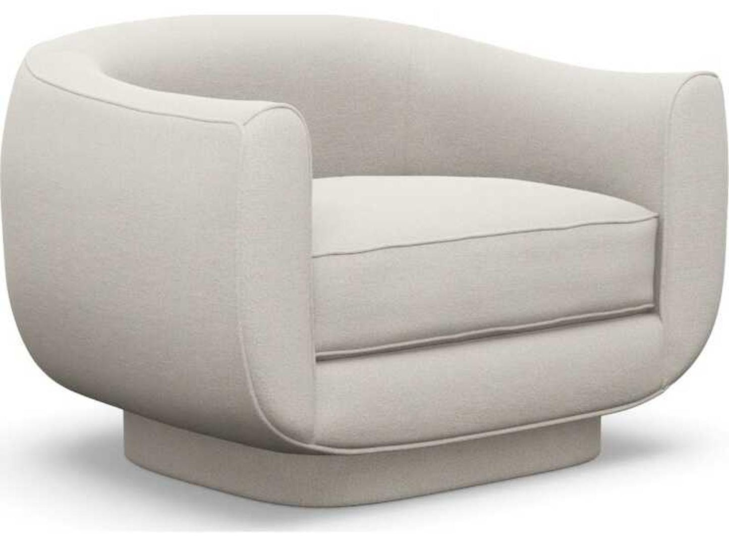 Spectrum Swivel Cream Accent Chair