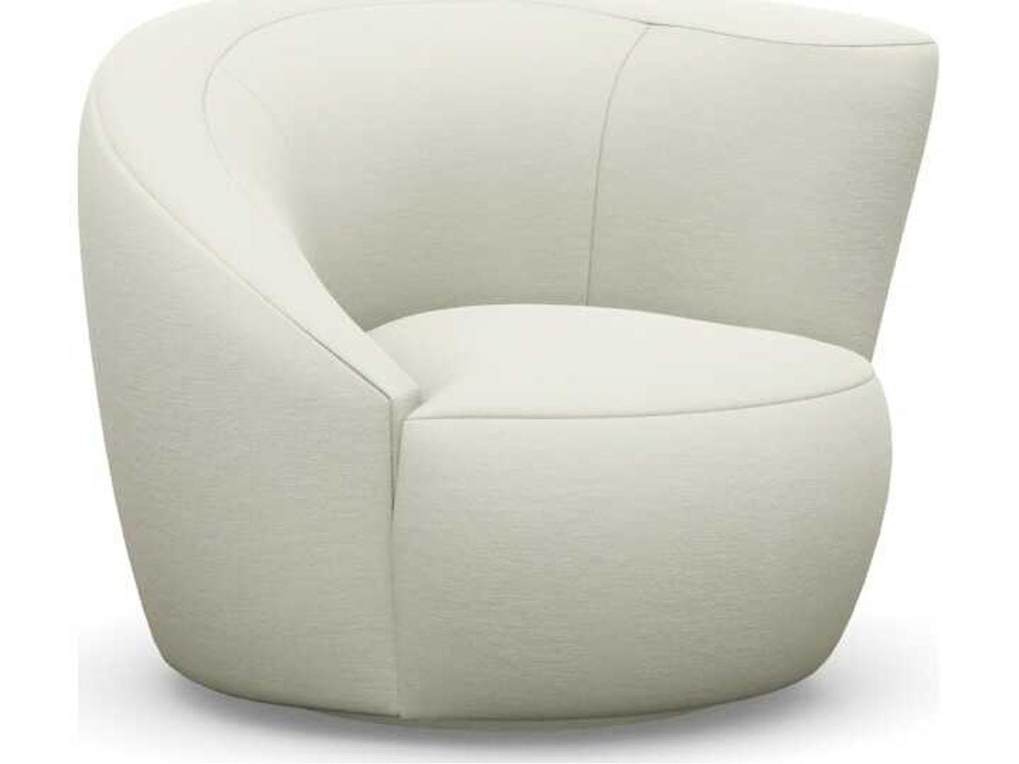 Carlisle Swivel Accent Chair in White