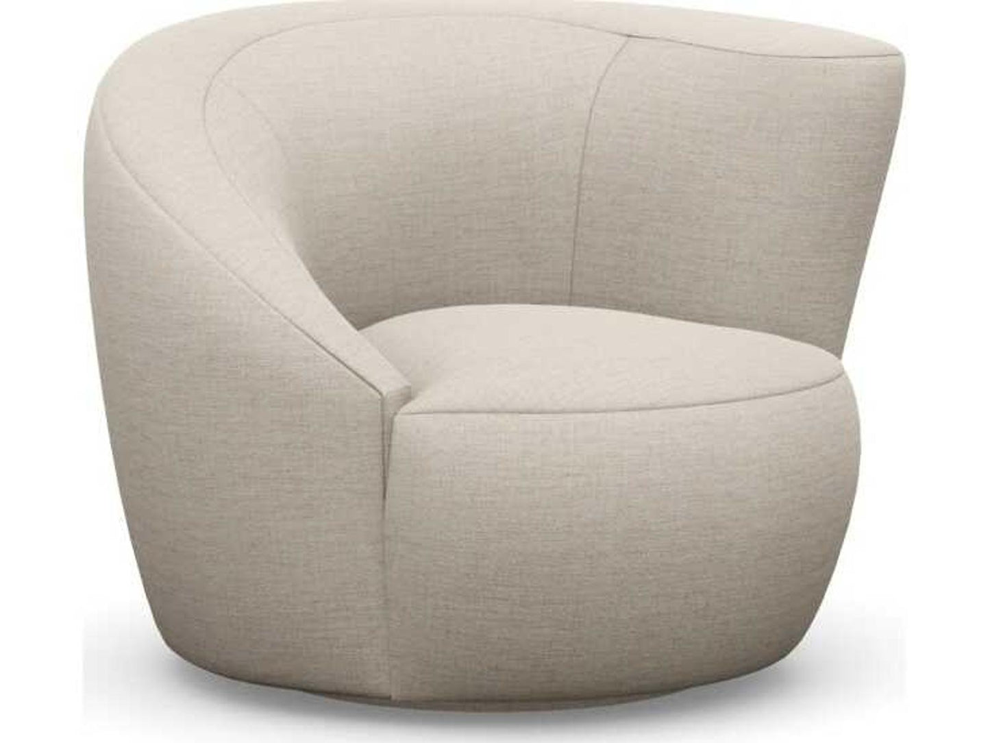 Carlisle Swivel Accent Chair in Beige Canyon Weave