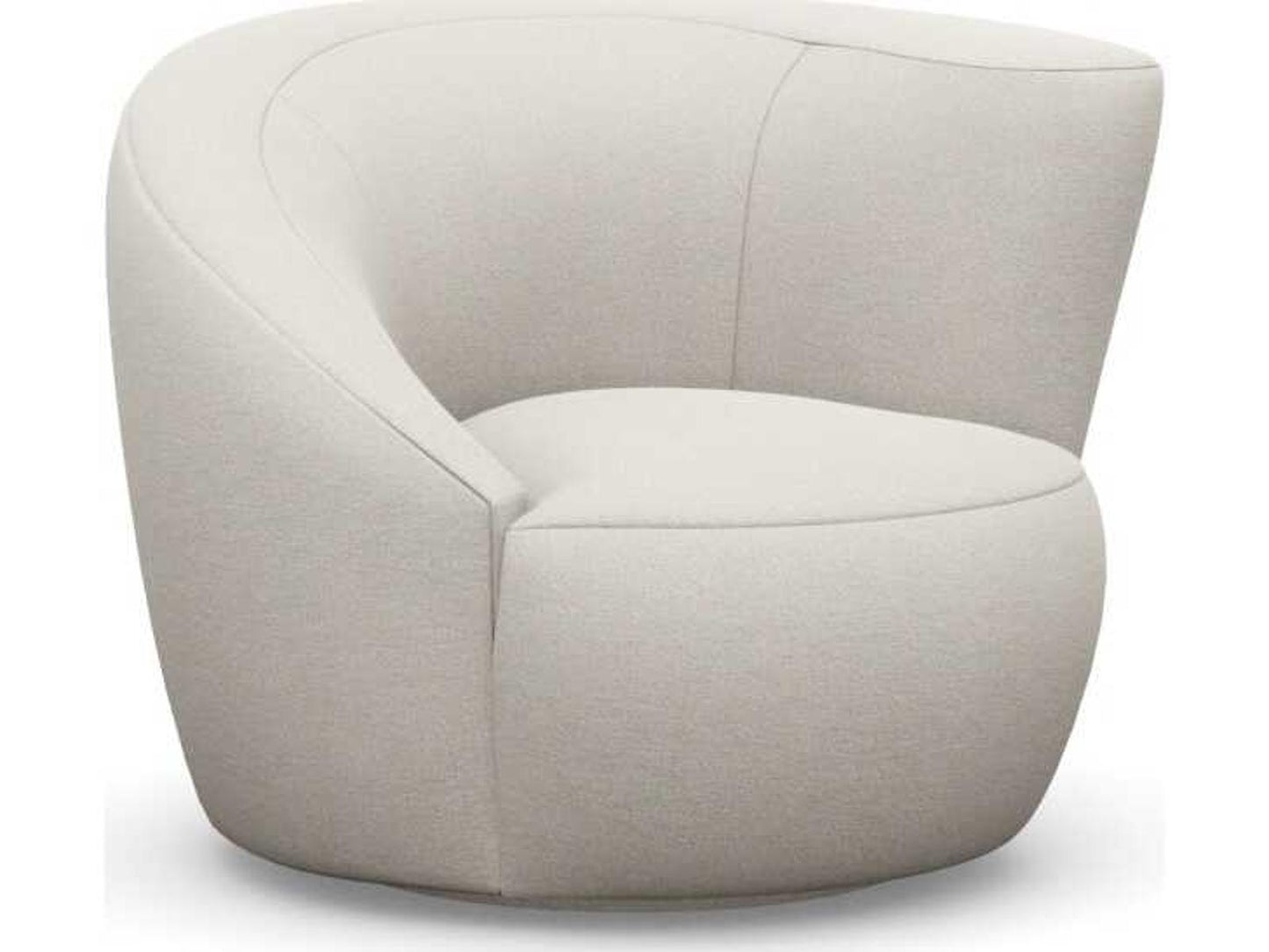 Carlisle Swivel Accent Chair in Cream Performance Fabric