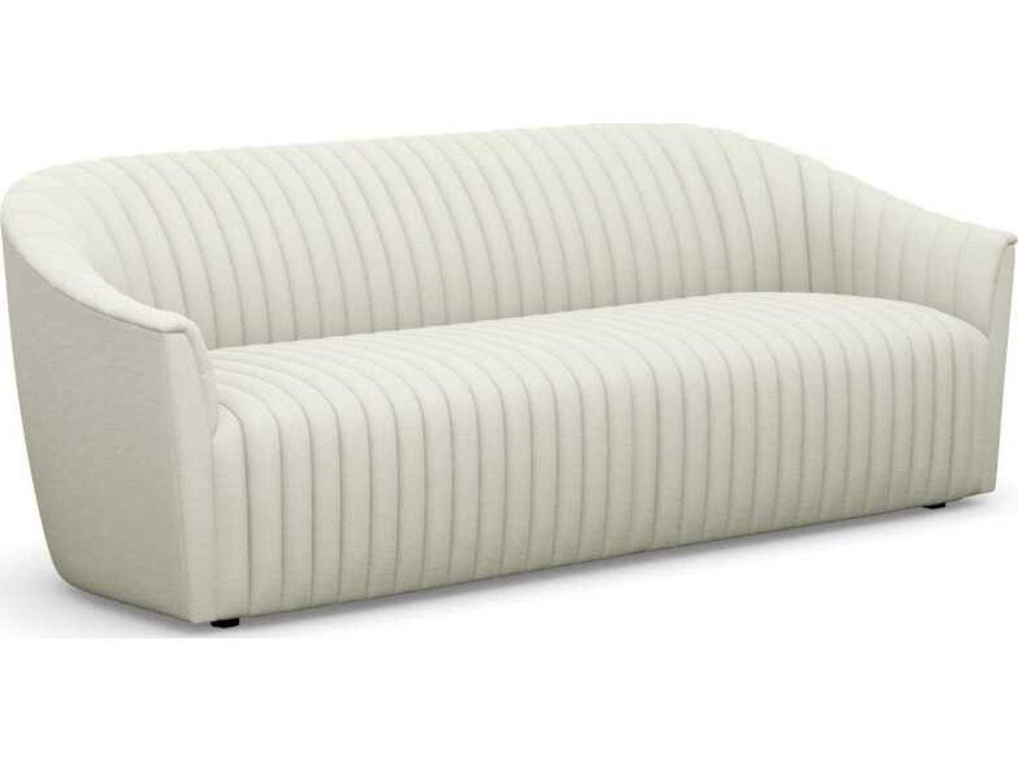 Channel Upholstered Sofa in Bluff Canyon Weave Fabric