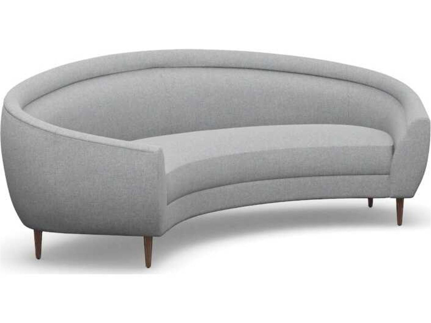 3-Seat Capri Faux Linen Sofa in Pure Grey Dark