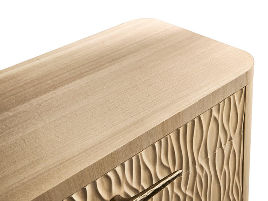 Water Undercurrent 6-Drawer Oak Double Dresser in Natural Dyed Koto