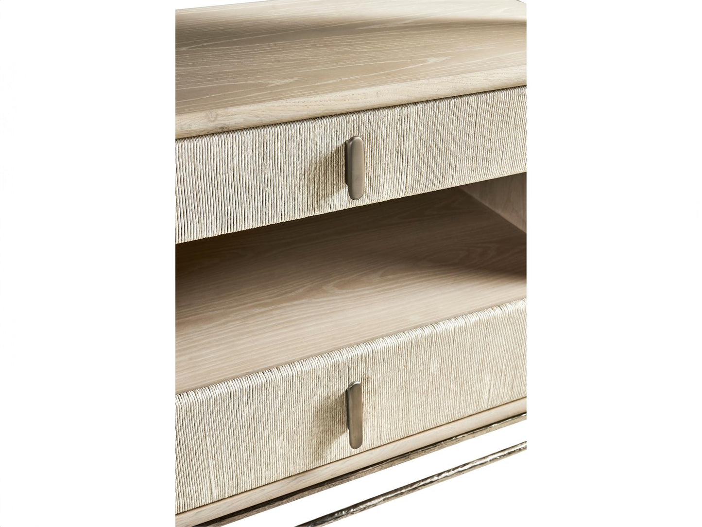 Clapotis Danish Cord Nightstand in Bleached Oak