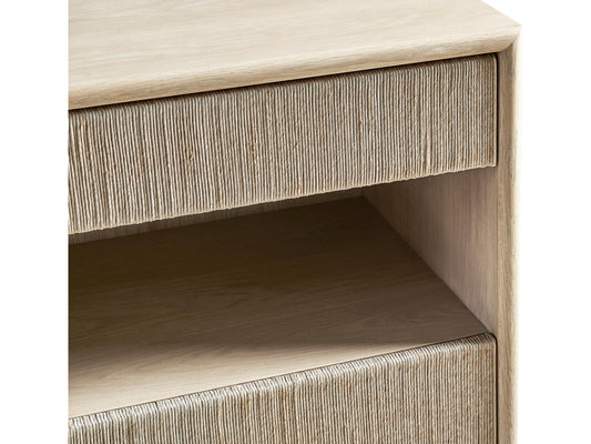 Water Clapotis Danish Cord Nightstand in Bleached Oak