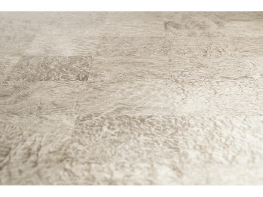 Water Rectangular Coffee Table in Dyed Madrona Burr and Satin White Brass