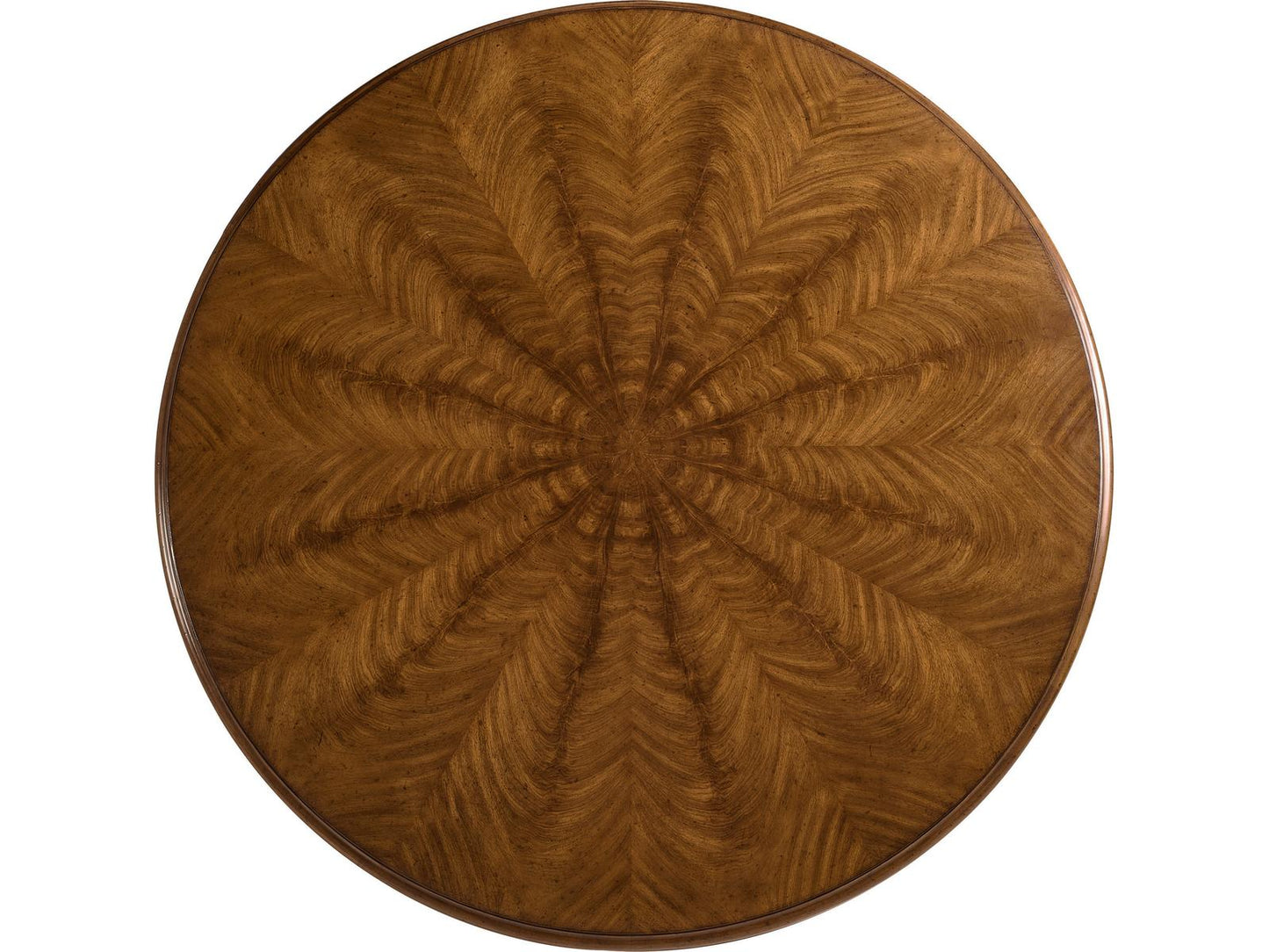 Hattie 60-Inch Round Dining Table in Medium Crotch Walnut