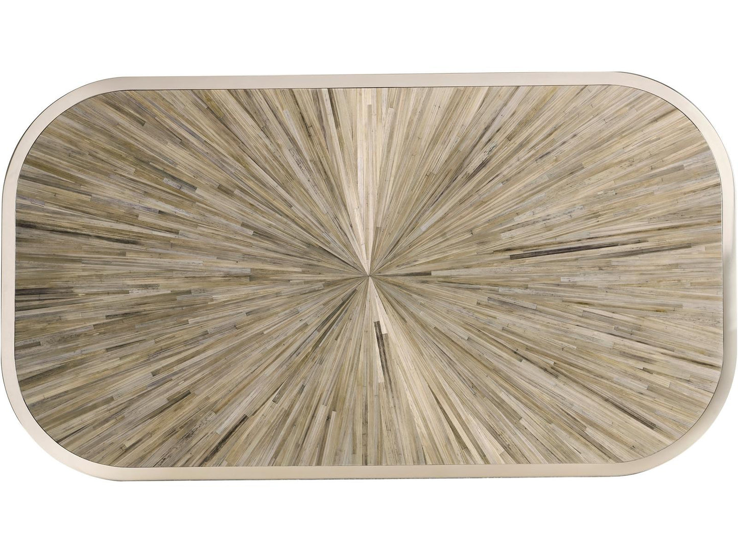 JC Modern Rectangular Wood Natural Straw Coffee Table