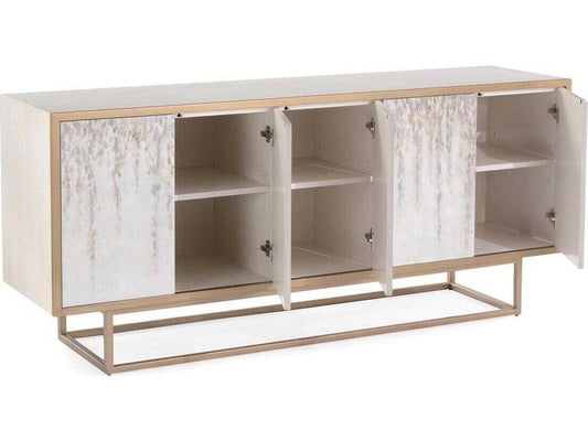 Ide Hill 5-Door Sideboard in Antique Beluga and Brushed Brass
