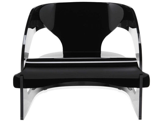 Joe Colombo Iconic PMMA Accent Chair in Opaque Black