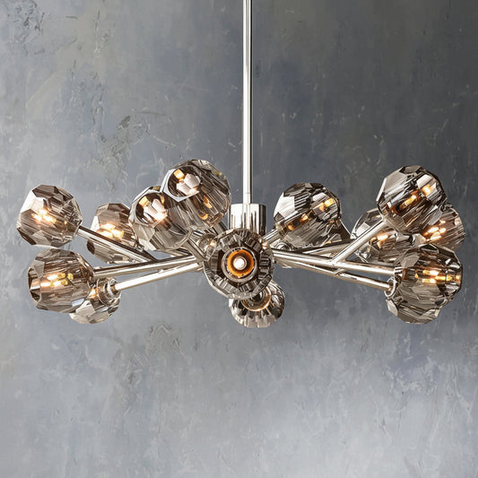 Crepura Glass Round Chandelier 36"