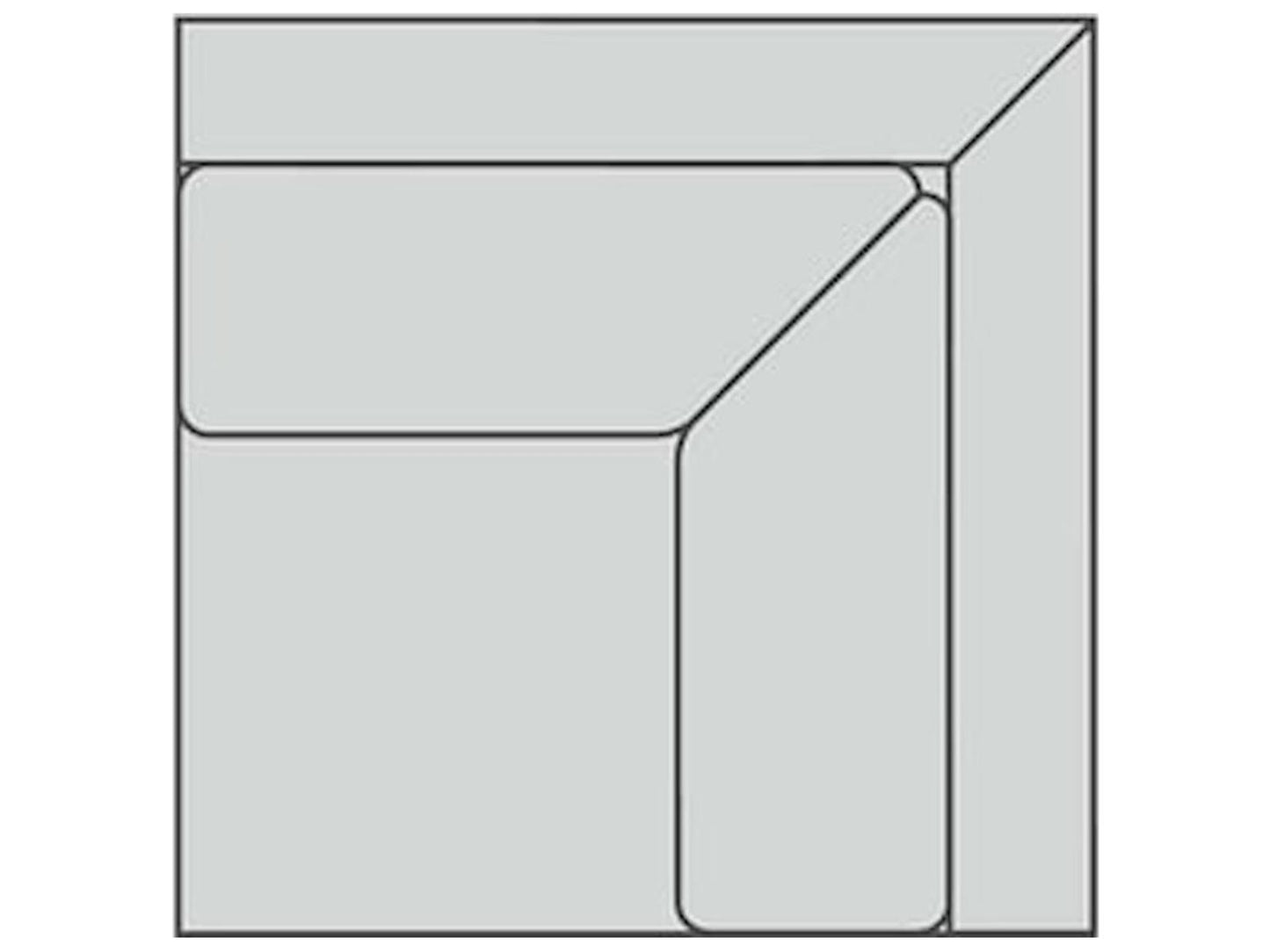 Lange Leather Sectional Corner Component