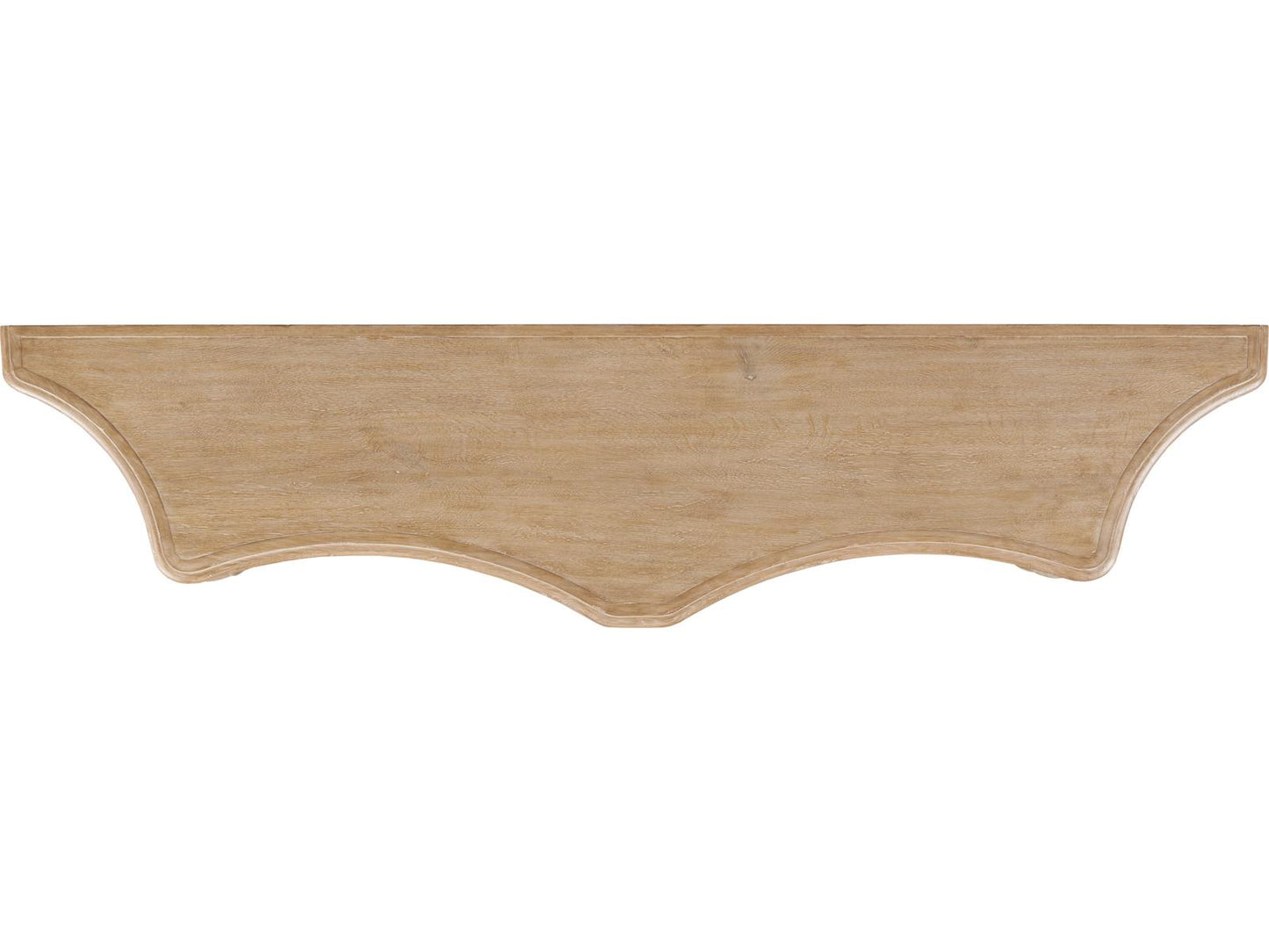 Maitland-Smith Eloise Wood Console Table in Natural Cerused Oak