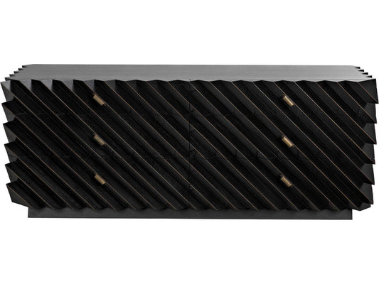 Hikaru 6-Drawer Dresser in Hand Rubbed Black Finish