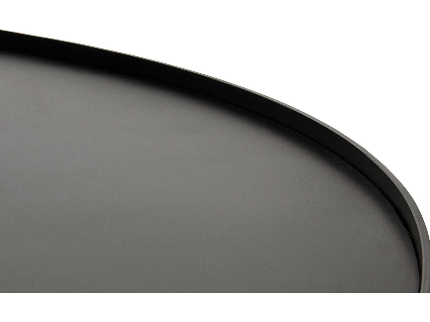 Rome Round Black Metal Coffee Table