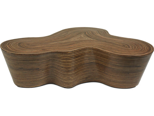 Orgo Organic Coffee Table in Showtime Wood Light and Brown Finish