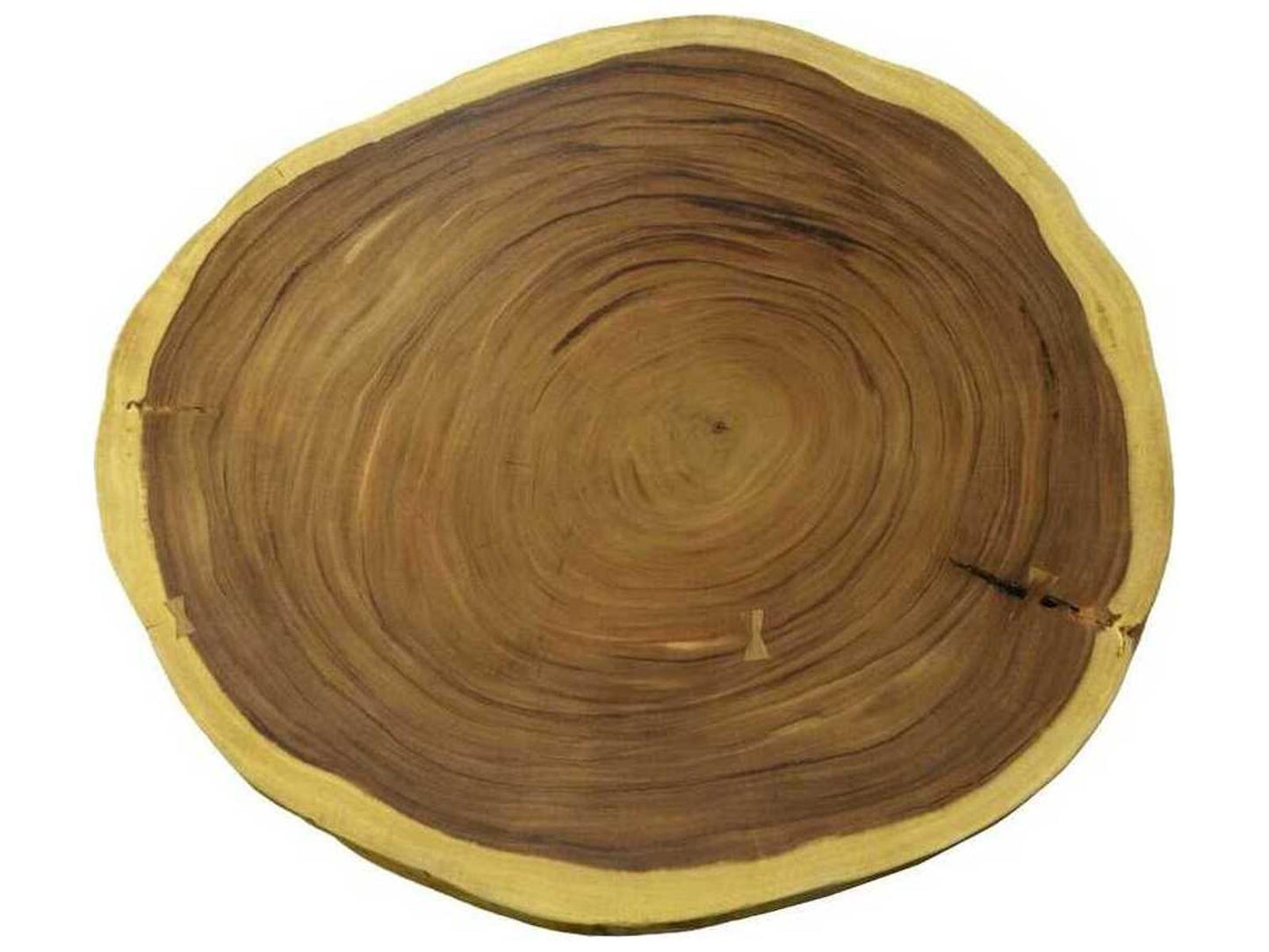 Floating Natural Brown Chamcha Wood Coffee Table