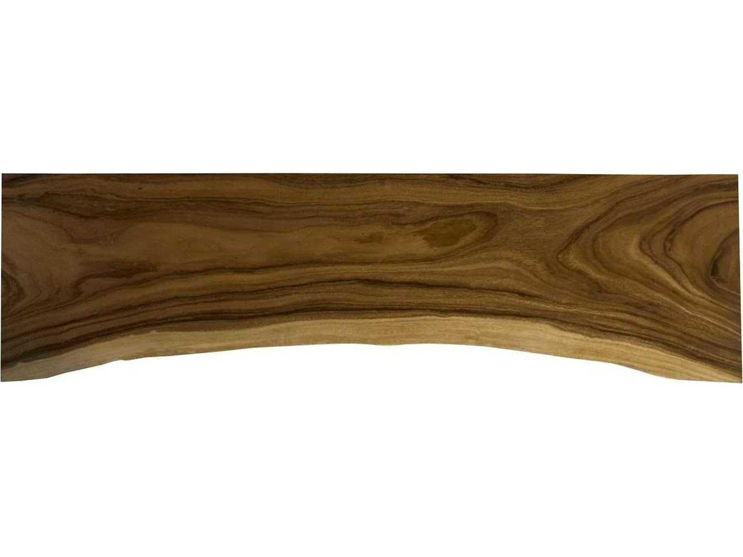 Waterfall Counter Table Natural Chamcha Wood
