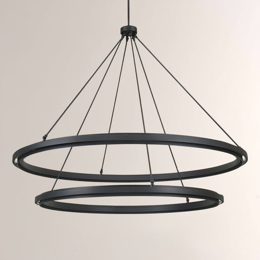 Perezin 2-Tier Round Chandelier 60"