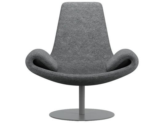 Wing Gray Accent Chair Chaise Lounge by Stefano Giovannoni