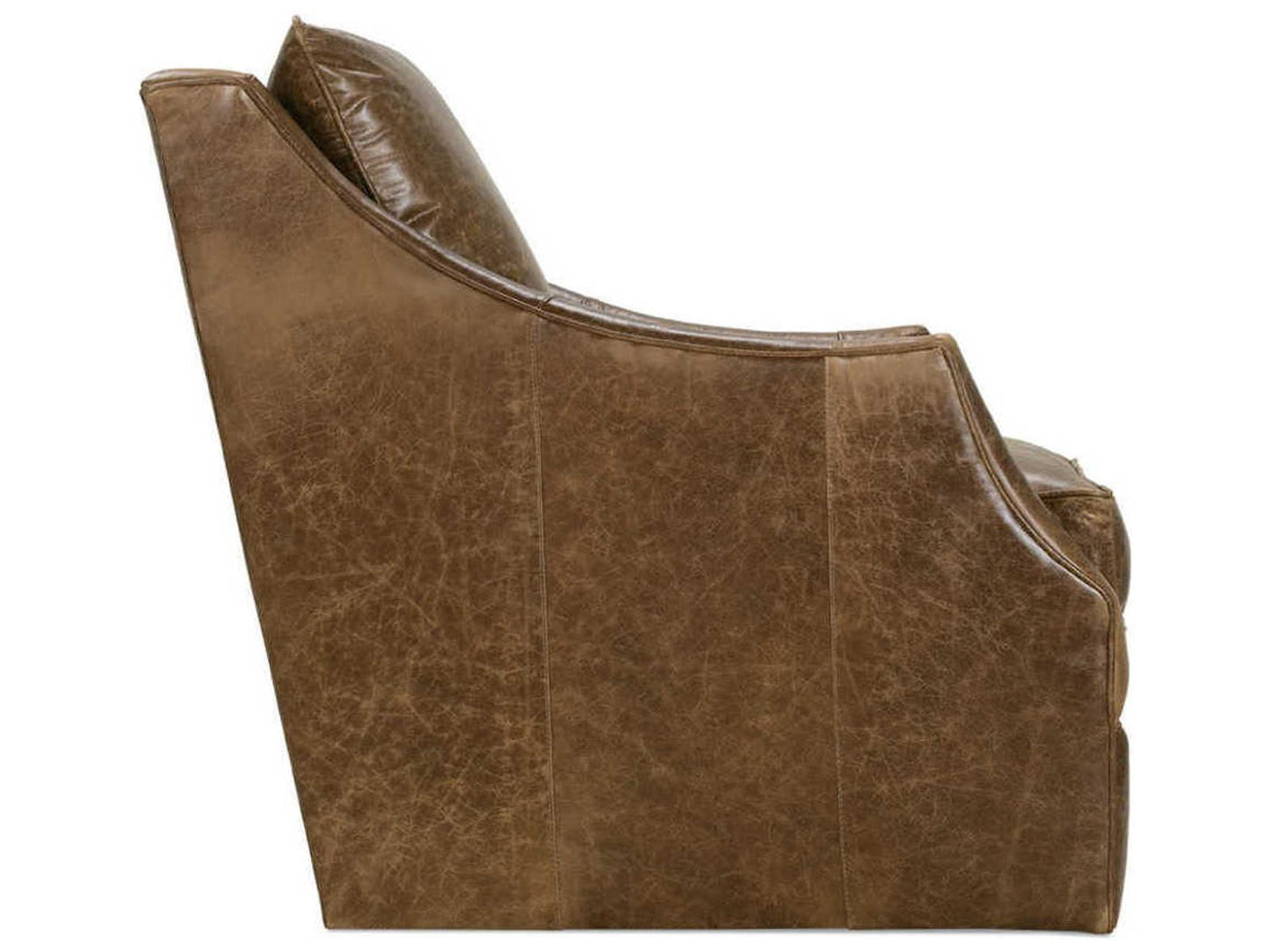 Kara Swivel Leather Accent Chair