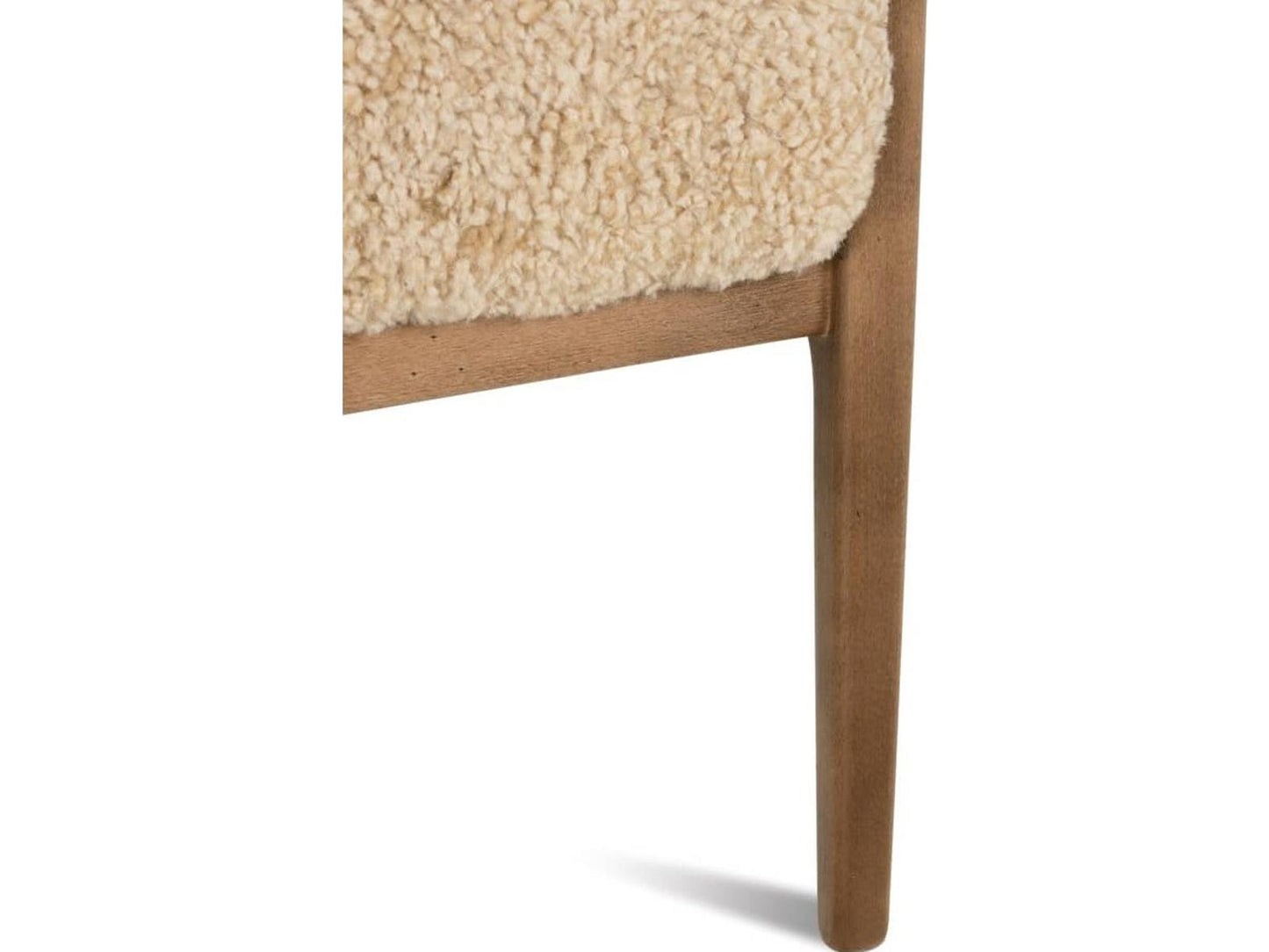 Phifer Brown Leather Hide on Hair Accent Chair