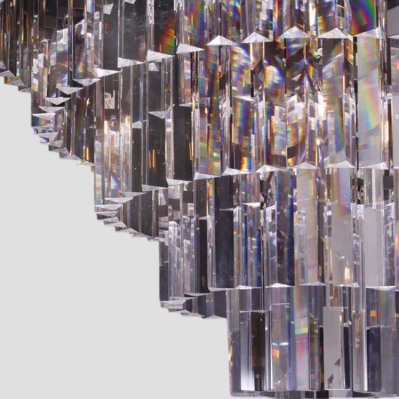 Rhea Spiral Tierd Crystal Chandelier