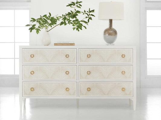 Costa 72-Inch White Painted Wood Dresser