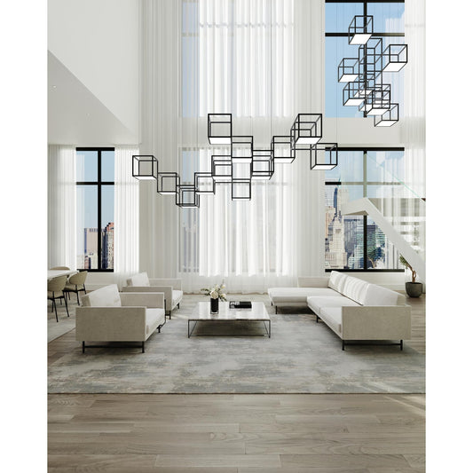 Sonneman Sonneman Cubix 120 Inch 12 Light Led Linear Suspension Light Cp516234