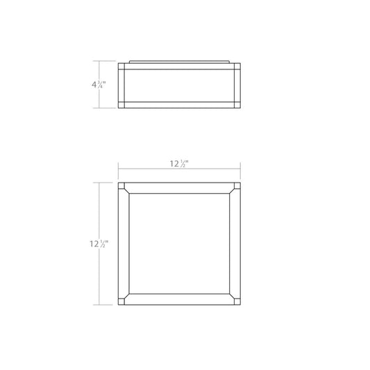 Sonneman Sonneman Cubix 12 Inch 1 Light Led Flush Mount Cp516201
