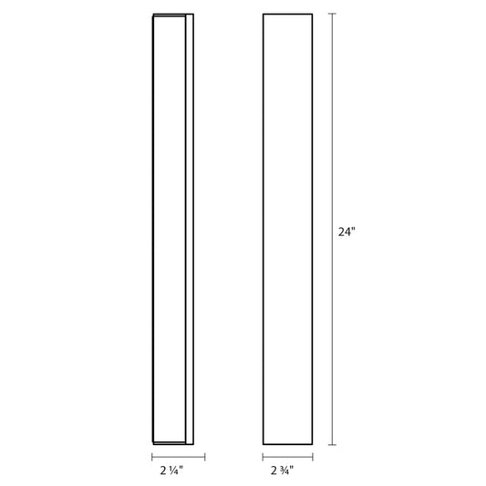 Sonneman Robert Sonneman Solid Glass Bar 24 Inch Led Bath Vanity Light Cp40572