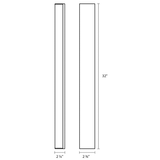 Sonneman Robert Sonneman Solid Glass Bar 32 Inch Led Bath Vanity Light Cp40599