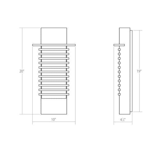 Sonneman Sonneman Kengo 20 Inch Led Wall Sconce Cp516314
