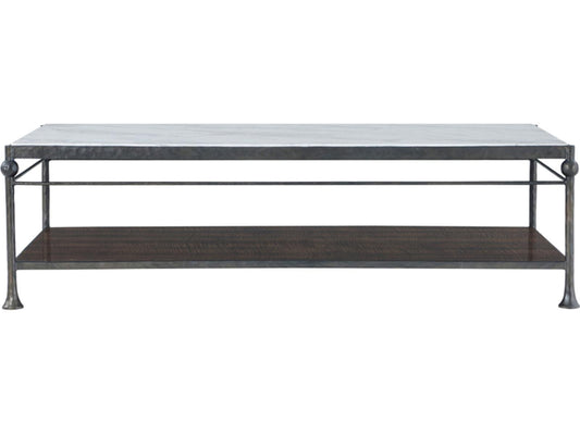 Spencer London Rectangular Metal Coffee Table in Fulham Finish
