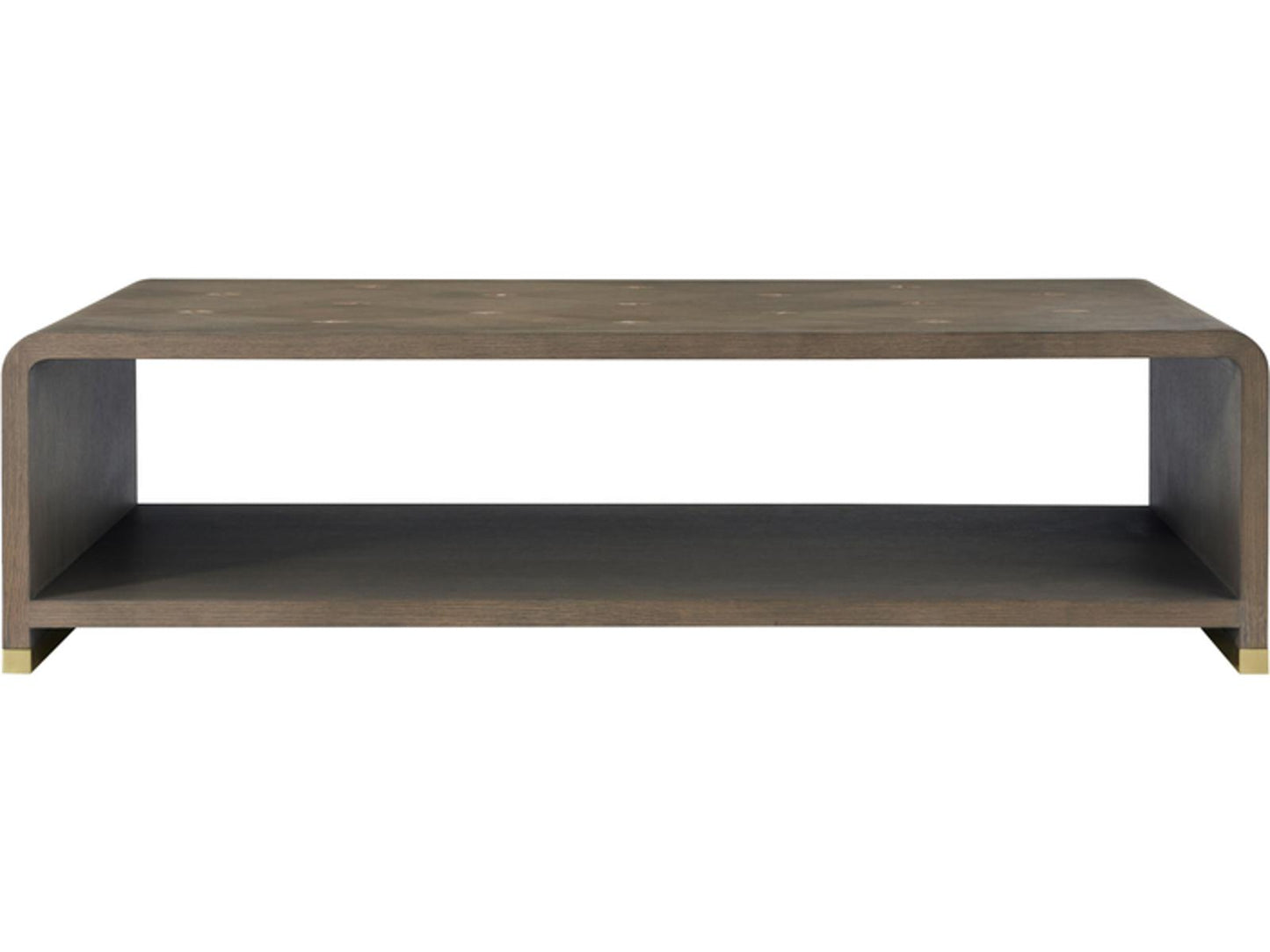 Judith Leiber Couture Rectangle Coffee Table in Mink Finish