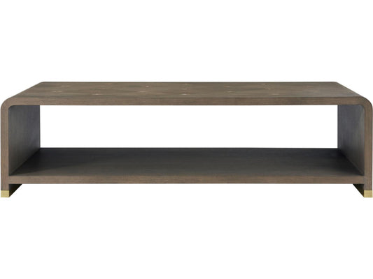 Judith Leiber Couture Rectangle Coffee Table in Mink Finish