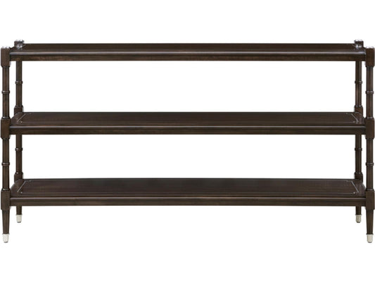 Spencer London Console Table Sycamore and Khaya Wood with Fulham Finish