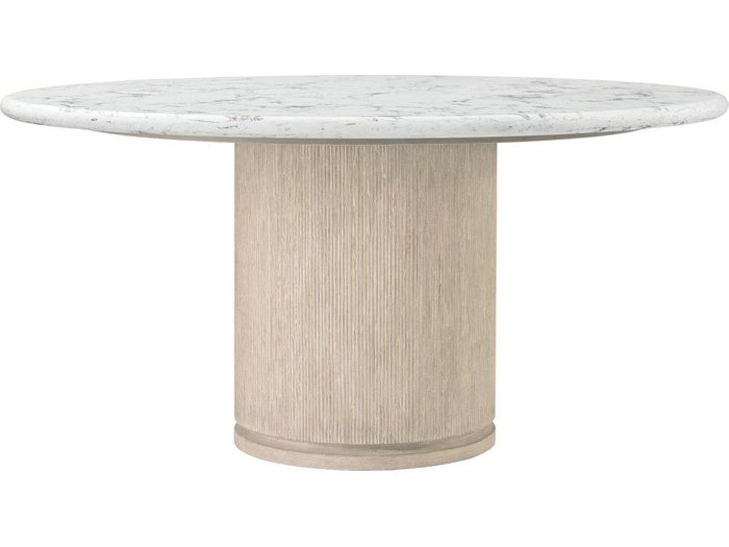 Horizon Round Dining Table with Quartz Top in Day Finish
