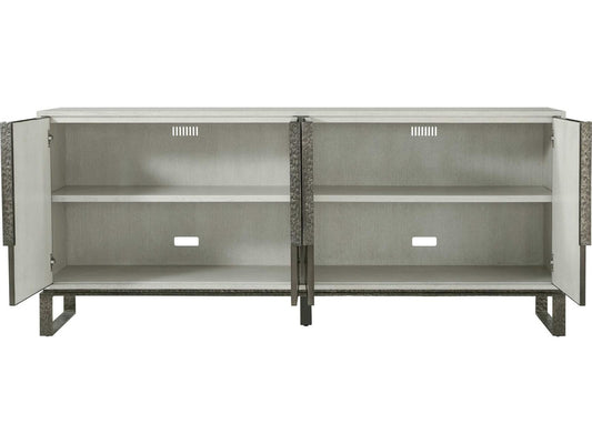 Essence Media Cabinet in Opal Finish