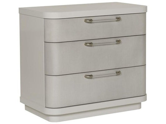 Cove 3-Drawer Nightstand in Moonstruck and White Frost
