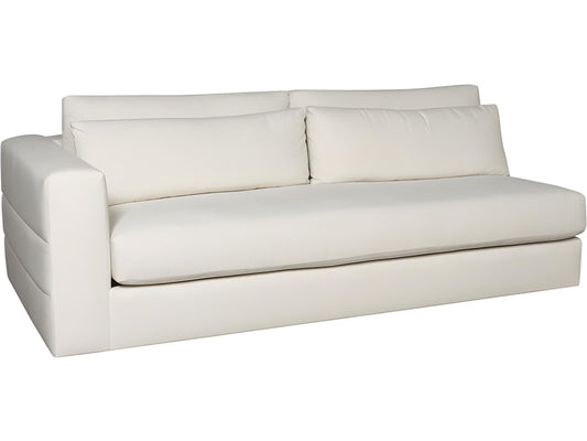 Ease White Upholstered Sectional Sofa