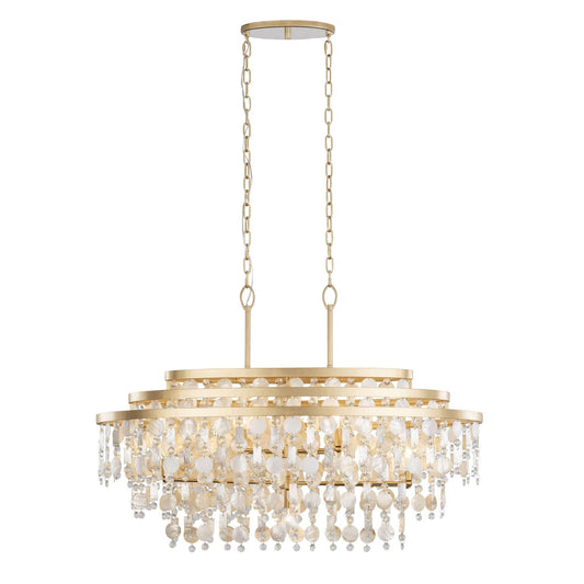Varaluz Kalani 42 Inch 9 Light Linear Suspension Light Cp782896